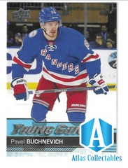 2016-17 UD Young Guns #227 Pavel Buchnevich RC Rookie Rangers